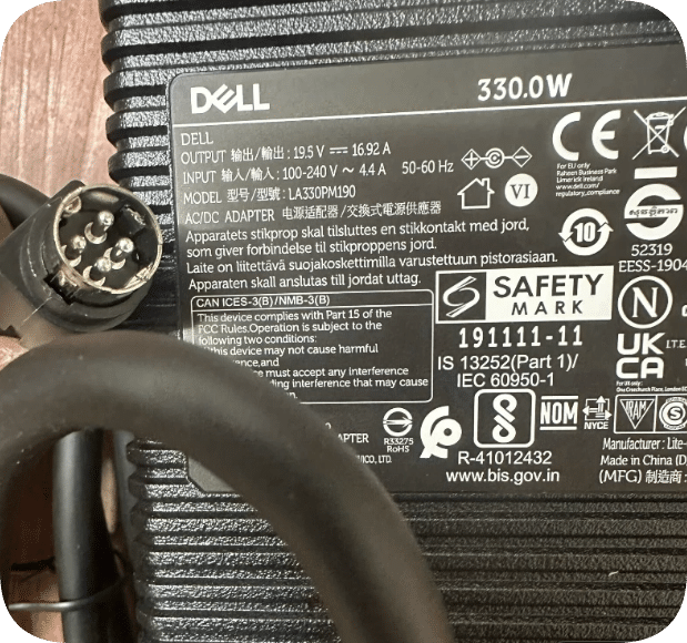 *Brand NEW*DELL LA330PM190 330W AC/DC Adapter 19.5V 16.92A 4-Pin Round Connector Power Supply
